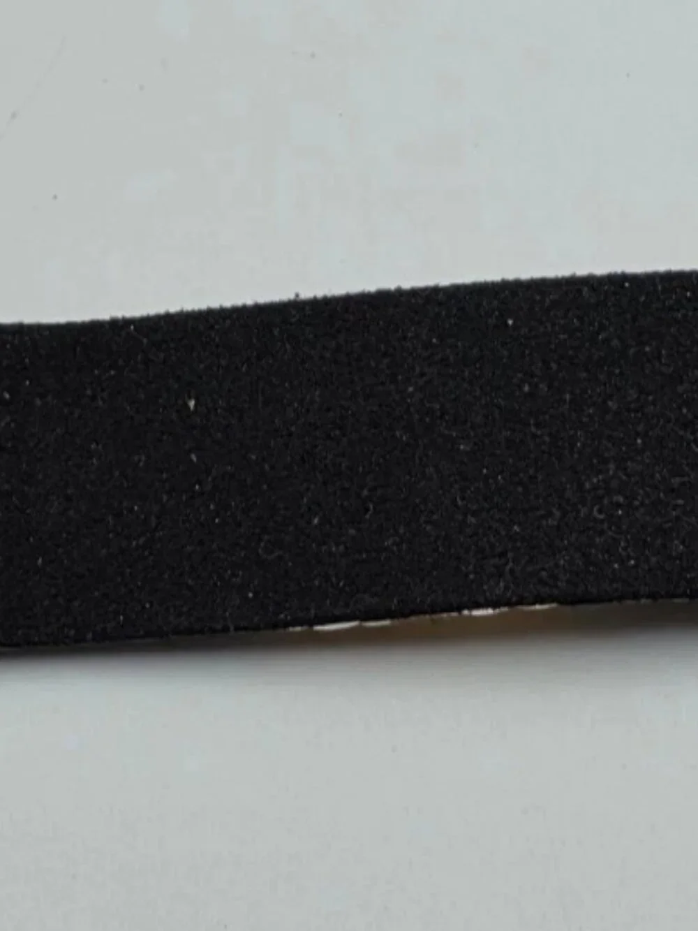 Black Gold Faceted Bead Leather Cuff Bracelet Heart Hook Clasp 6.5 In